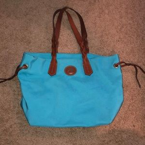 Spacious blue Dooney & Burke, used once